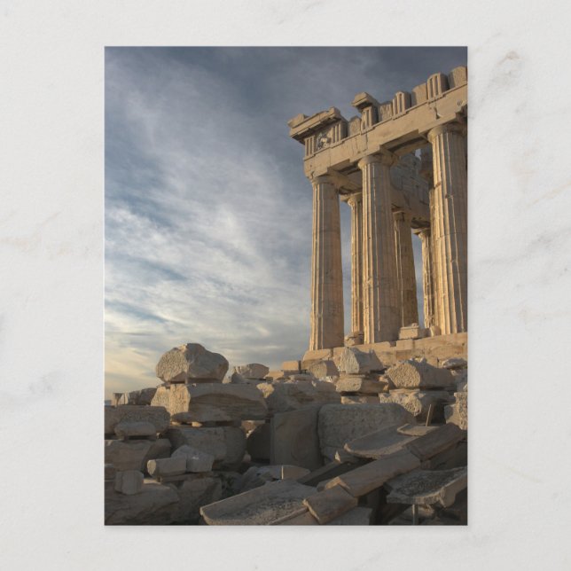 Parthenon von der Südkarte Postkarte (Vorderseite)