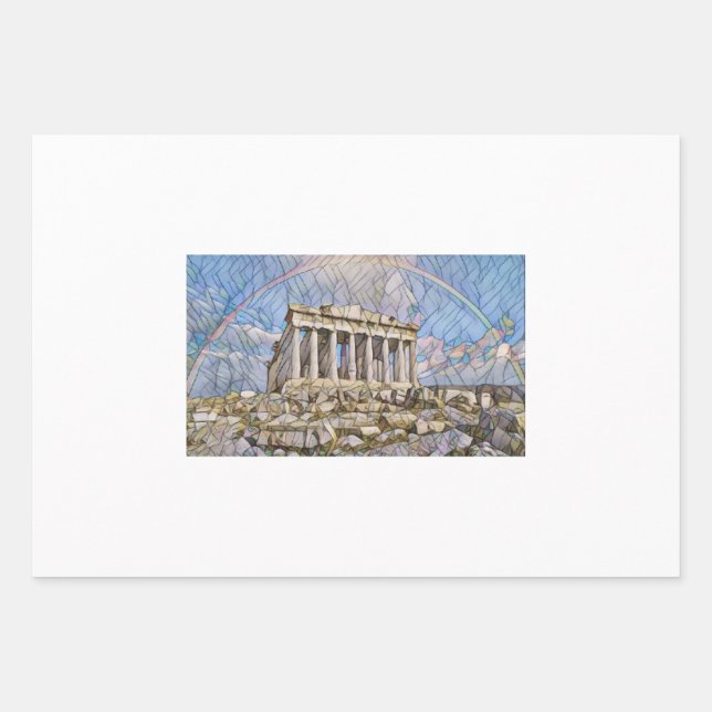 Parthenon von Mirsat Karabel Geschenkpapier Set (Vorderseite)