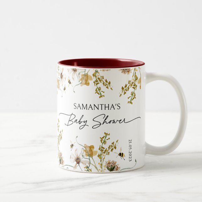 Parti Baby shower fleur sauvage pour Momento Mug (Droit)