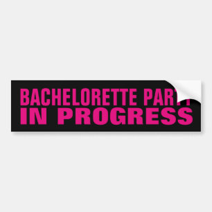 PARTI BACHELORETTE EN COURS stickers pare-chocs