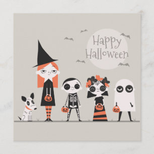 Parti d'Halloween simple mais élégant  Invitation