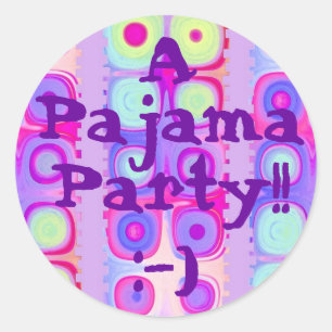 PARTI - Pajama Party avec Sticker Cercles Festifs