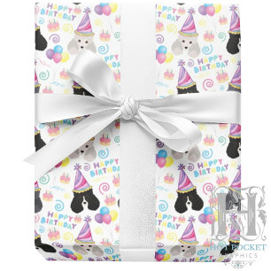 Parti Pudel Geschenkpapier