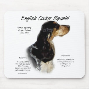 Parti Roan English Cocker Spanische Geschichte Mousepad
