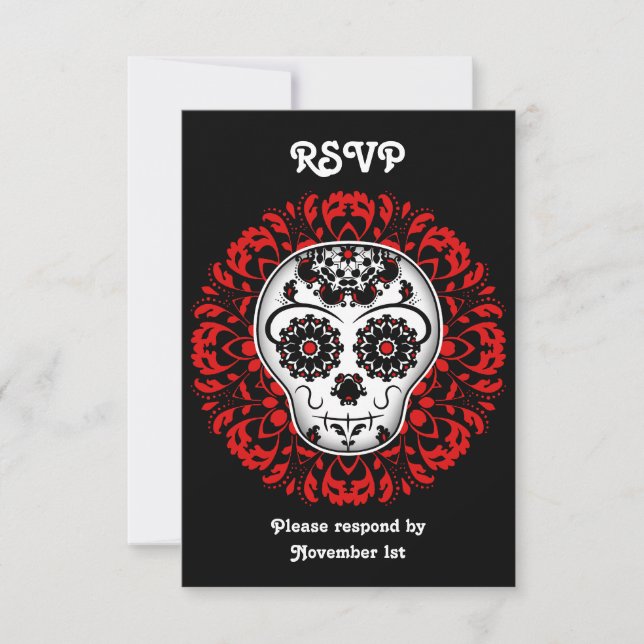 Parti RSVP du crâne de sucre (Devant)