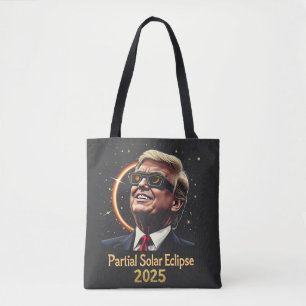 Partial Solar Eclipse 2025 Astronomie Trump Tasche