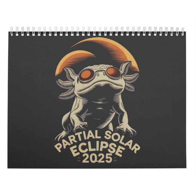 Partial Solar Eclipse 2025 Axolotl Ammph Kalender (Titelbild)