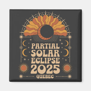 Partial Solar Eclipse 2025 Quebec Kanada Magnet
