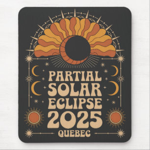 Partial Solar Eclipse 2025 Quebec Kanada Mousepad