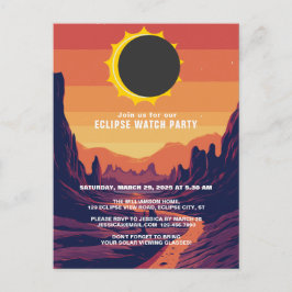 Partial Solar Eclipse 2025 Watch-Party Einladung