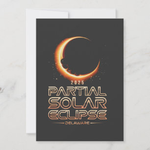 Partial Solar Eclipse New Jersey 2025 Dankeskarte
