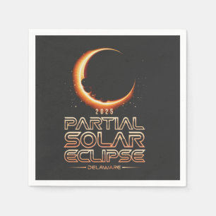Partial Solar Eclipse New Jersey 2025 Serviette