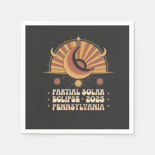 Partial Solar Eclipse Pennsylvania 2025 Serviette