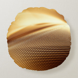 Particle drapery luxury gold background. 3d illust rundes kissen