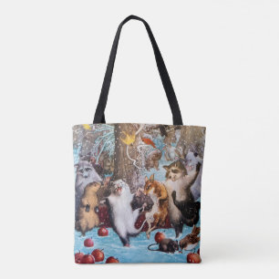 Partie d'animaux de danse dans le sac fourre-tout