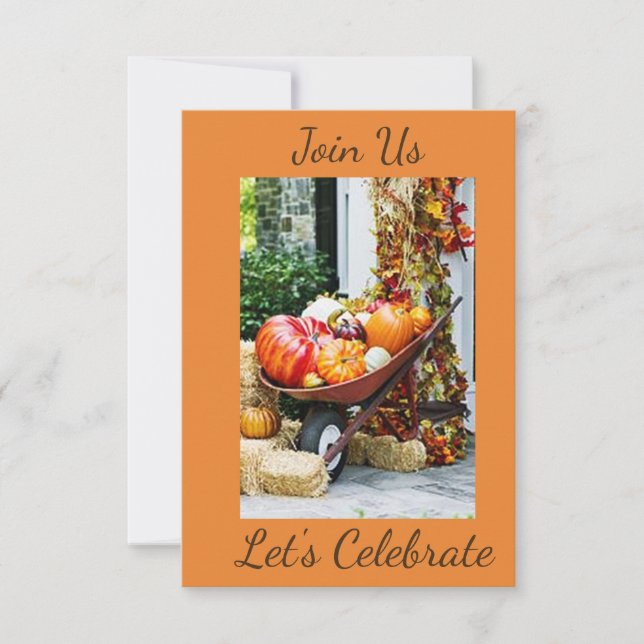 ***PARTIE DE L'AUTOMNE*** INVITATION (Devant)