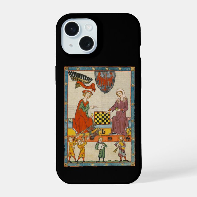 Partie d'échecs Codex Manesse XIVe siècle (Verso)