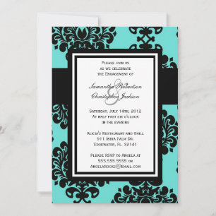 Partie d'engagement Élégant Invitation de mariage