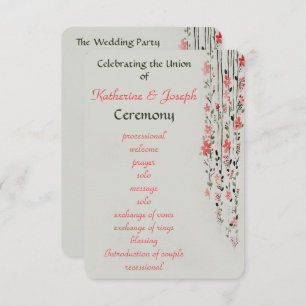 Partie florale orientale de programme de mariage