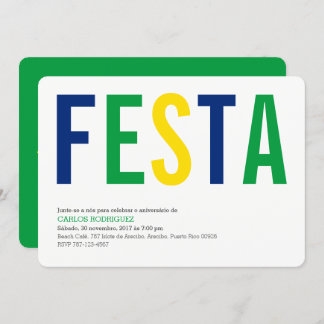 Partie : Invitations : Le Brésil : Drapeau