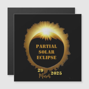 Partielles Solar-Eclipse-Ereignis 2025 Party anzei Magnetkarte