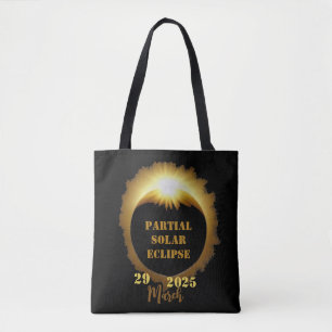 Partielles Solar-Eclipse-Ereignis 2025 Party anzei Tasche