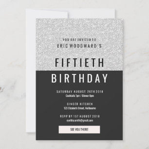 Parties scintillant Anniversaire Invitation de fêt