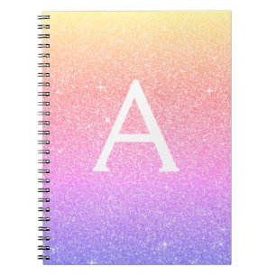 Parties scintillant arc-en-ciel Étincelle Carnet M