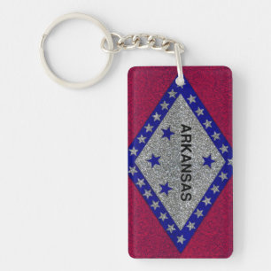 Parties scintillant Arkansas drapeau rectangle por