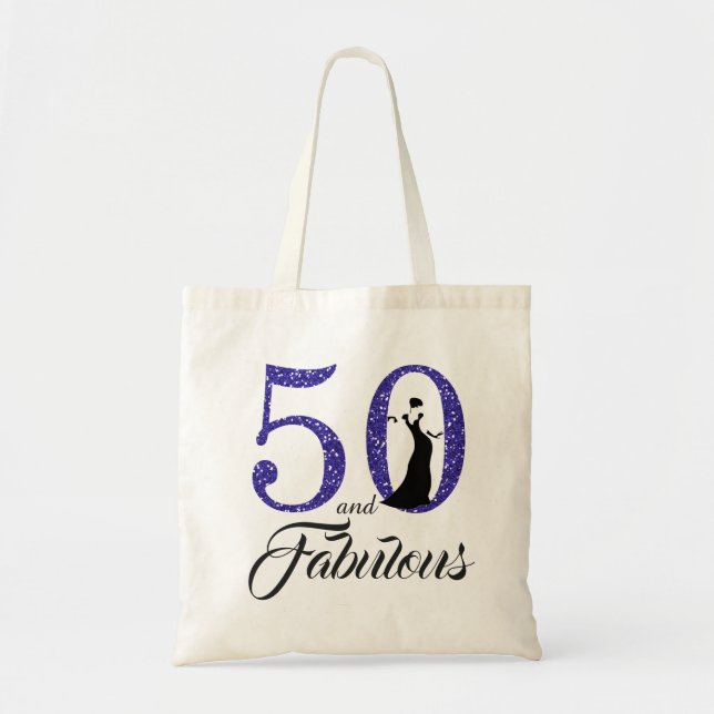 Parties scintillant bleue 50 Fabuleux Sac fourre-t (Devant)