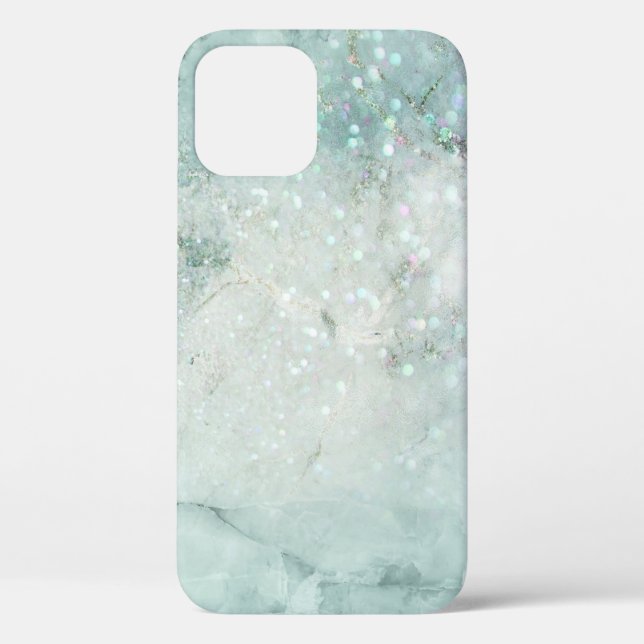 Parties scintillant bleue et Bokeh iPhone / coque  (Verso)