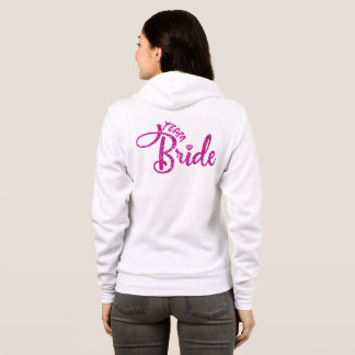 Parties scintillant Bridesmaid Sweat - shirt à cap