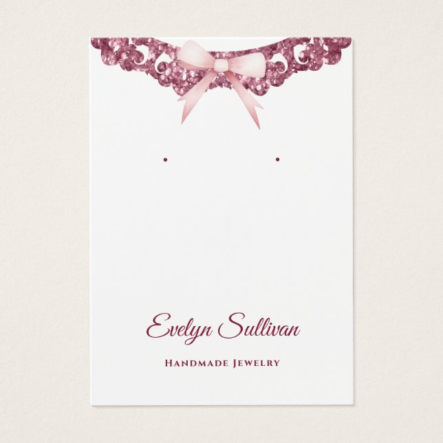 Parties scintillant cadre arc rose carte d'afficha (Devant)