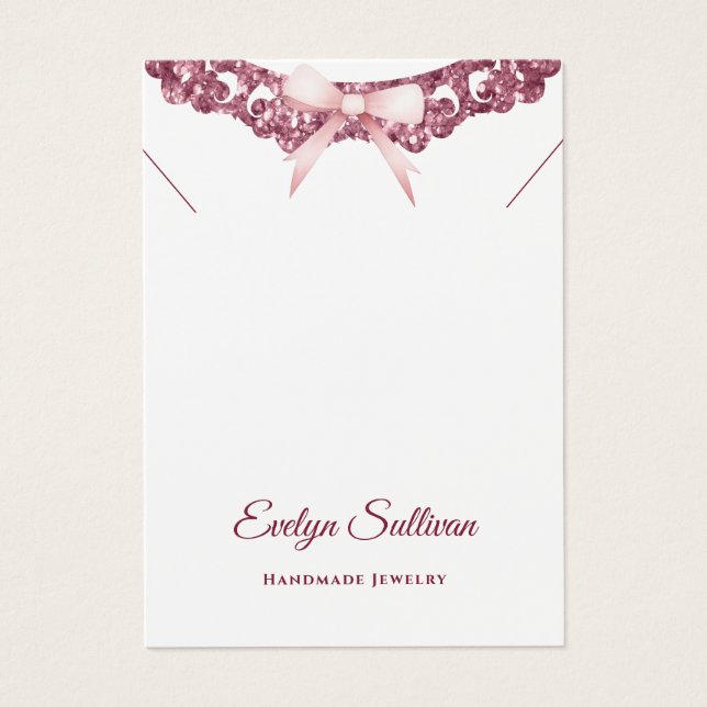 Parties scintillant cadre arc rose collier écran (Devant)