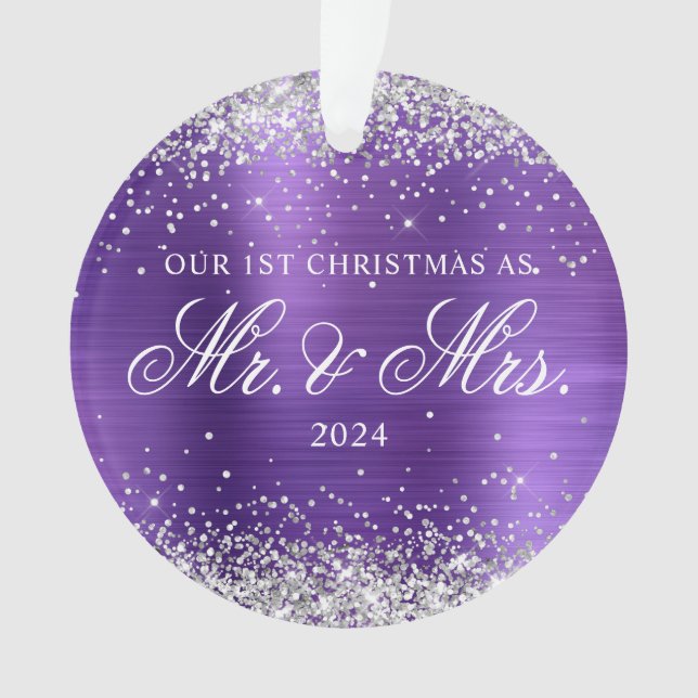 Parties scintillant d'argent Amethyst Foil 1ère ph (devant)