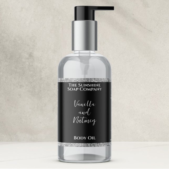 Parties scintillant d'argent et Étiquette de boute (Créateur téléchargé)