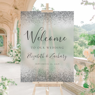 Parties scintillant d'argent moderne Mariage gris 