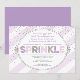 parties scintillant d'argent pourpre invitation po