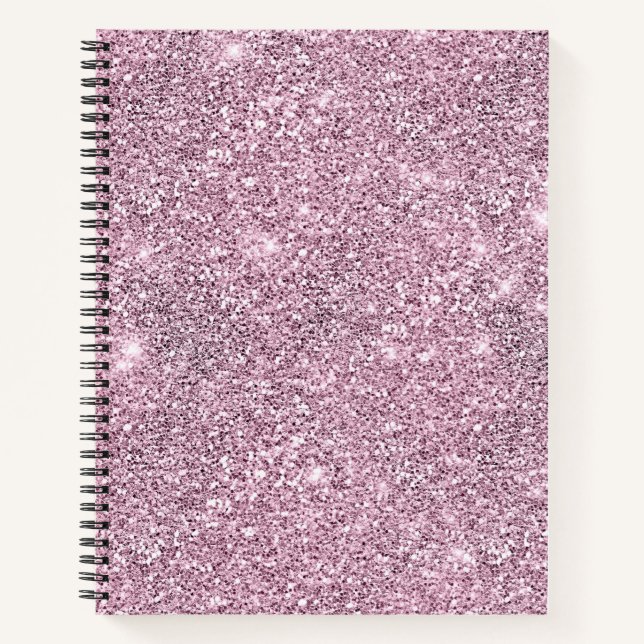 Parties scintillant d'argent violet Glam Carnet de (Devant)