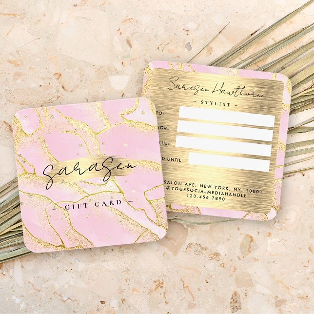 Parties scintillant de certificat cadeau Aquarelle (Créateur téléchargé)