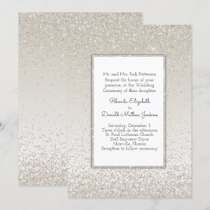 Parties scintillant de Champagne et Faire-part de 