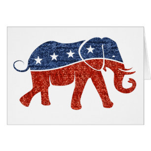 parties scintillant de l'éléphant républicain