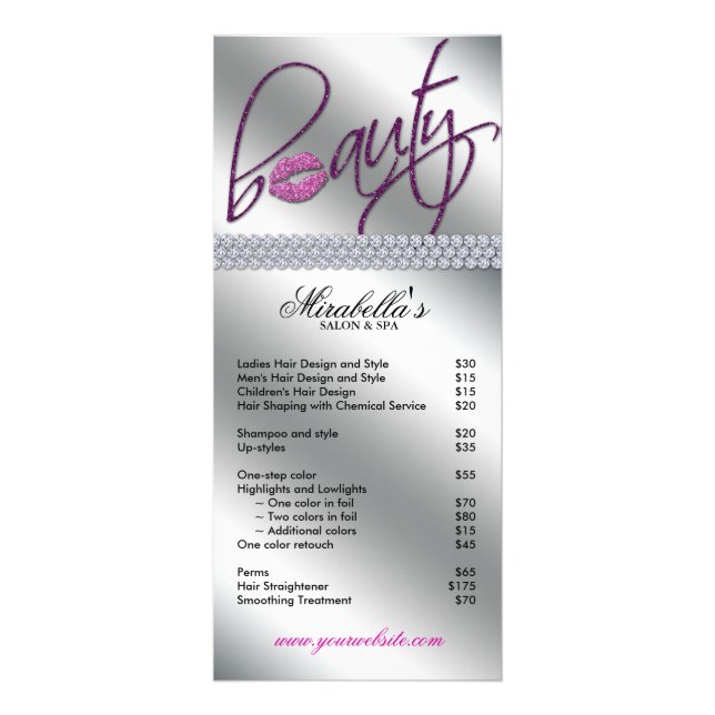 Parties scintillant de maquillage de carte de beau (Devant)