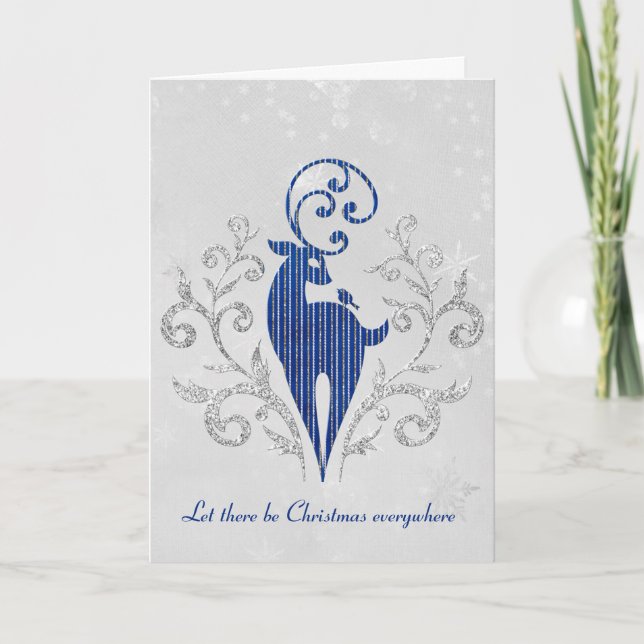 Parties scintillant Deer sur la carte de conceptio (Devant)