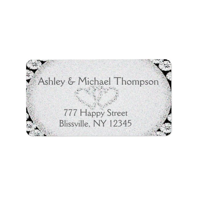 Parties scintillant diamant | ÉTIQUETTE MARIAGE (Devant)