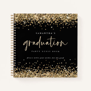Parties scintillant d'or 2022 Graduation Livre d'i