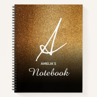 Parties scintillant d'or Carnet personnalisé