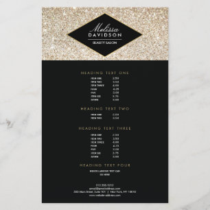 Parties scintillant d'or Champagne et prospectus S