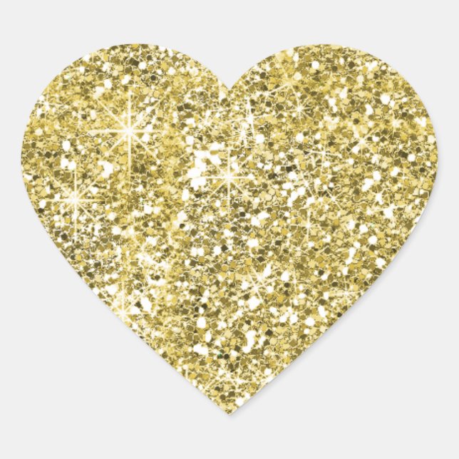 Parties scintillant d'or Faux Imprimer Stickers Co (Devant)