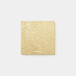 Parties scintillant d'or Faux Notes post-it person